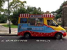 An example of a Mr. Whippy vendor, using the brand name on the vehicle, whilst choosing custom vehicle branding and stylisation. Mr. Whippy!.jpg