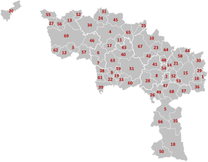 Municipii din provincia Hainaut