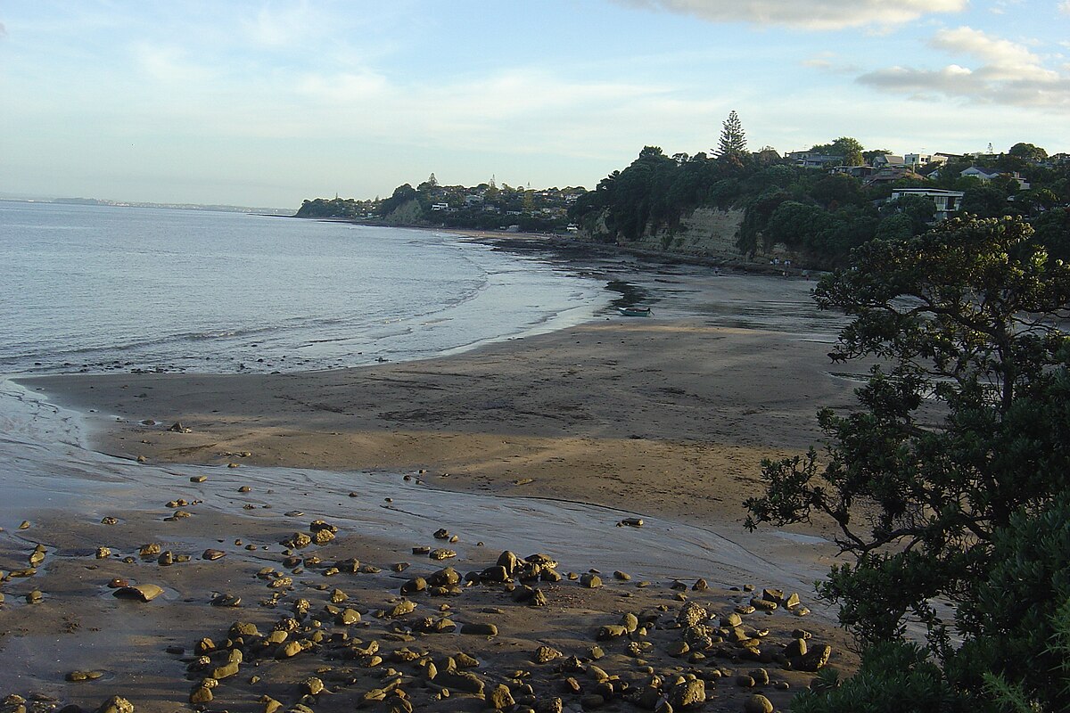 Bay coast. Такапуна новая Зеландия.