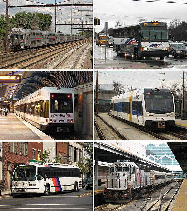 NJ Transit provides bus service throughout New Jersey, commuter rail service in North and Central Jersey and along the US Route 30 corridor, and light
