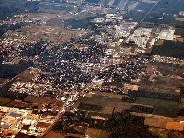 Nappanee from above.