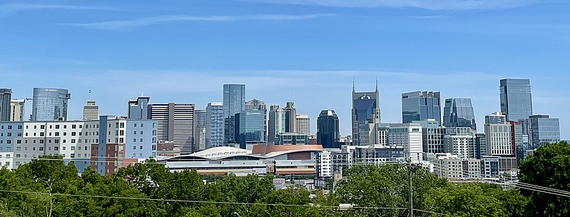 File:Nashville Skyline from Ft Negly- Photo 2- June 2022.jpg