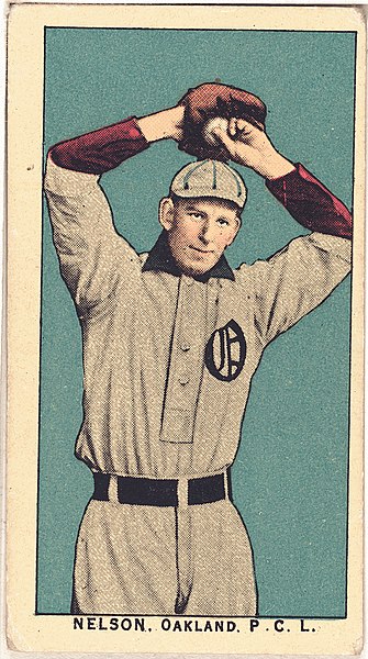 File:Nelson, Oakland Team, baseball card portrait LCCN2008677047.jpg