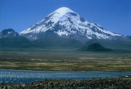 The summit of Nevado Sajama is the highest point of Bolivia.