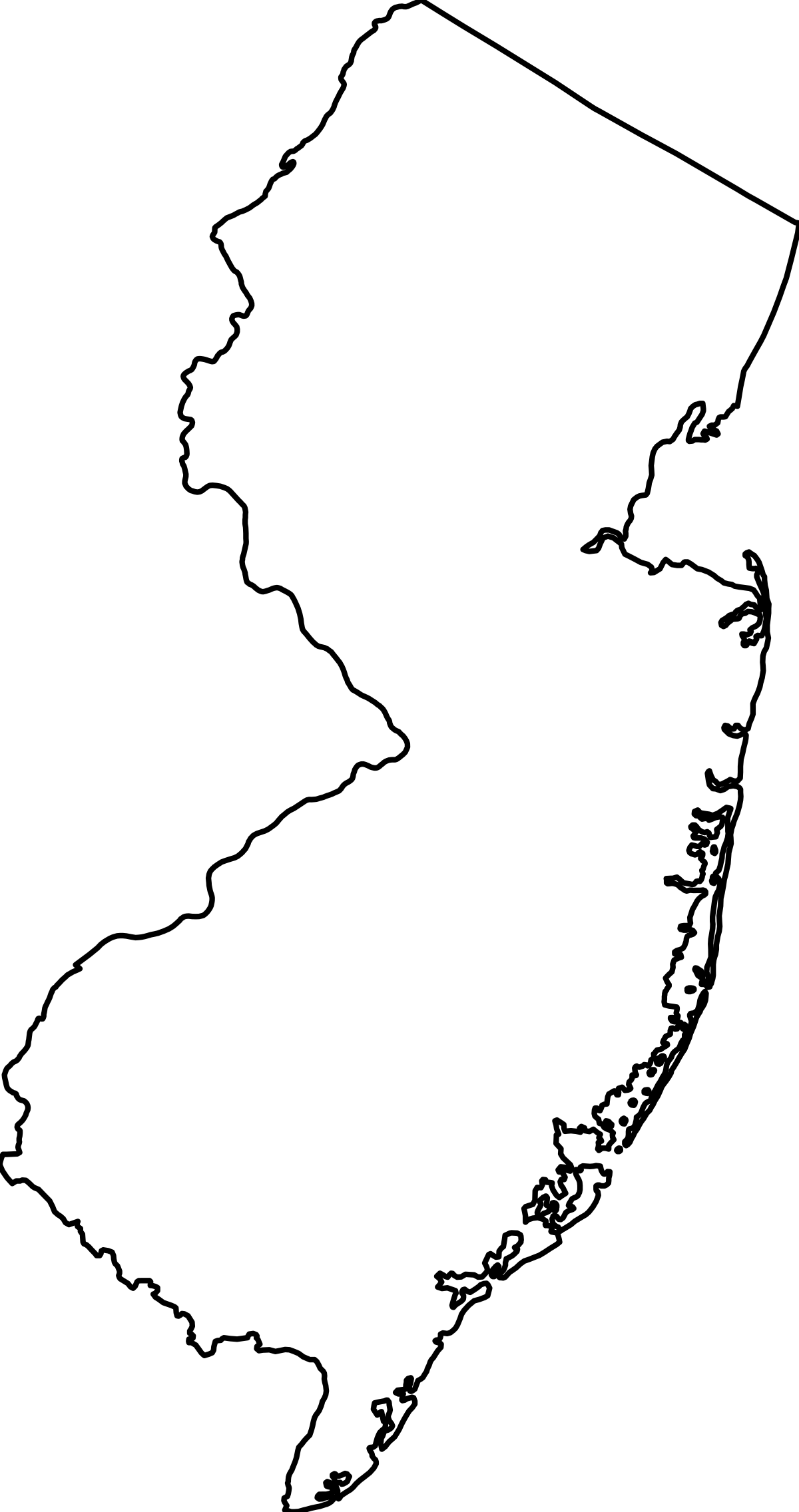 Download File:New Jersey Outline map.svg - Wikimedia Commons