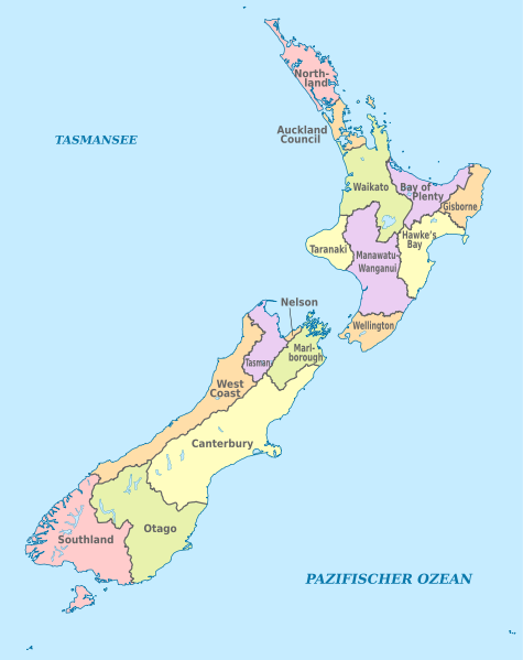 File:New Zealand, administrative divisions - de - colored.svg