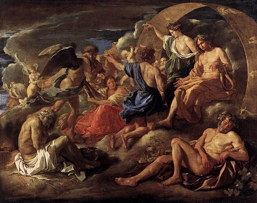 Nicolas Poussin - Helios and Phaeton with Saturn and the Four Seasons