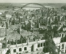 Nijmegen nach der Bombardierung von 1944