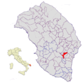 Collocatio finium municipii in Provincia Lupiensi.