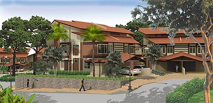 Perspektif quadruplex honeycomb rumah