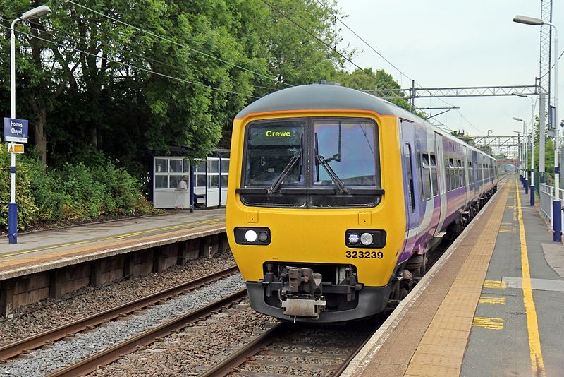 File:Northern Rail Class 323, 323239, Holmes Chapel railway station (geograph 4524667).jpg