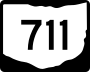 State Route 711 marker