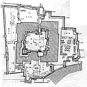 Alter Plan der Burg