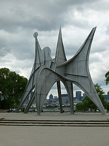 Man, opera stabile di Alexander Calder; Terre des Hommes (Zona fieristica Expo 67), Île Sainte-Hélène, Montréal