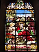 Église, vitrail, œuvre d'un verrier de Trélon, 1888