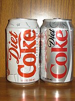 Cans of Diet Coke