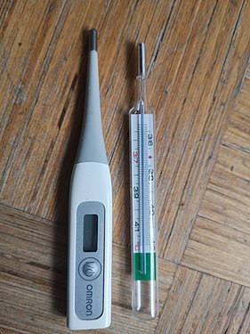 Older and newer thermometer