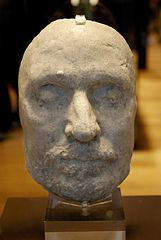 A death mask of Oliver Cromwell