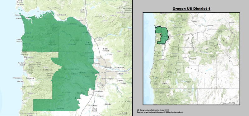 File:Oregon US Congressional District 1 (since 2013).tif