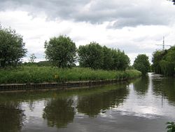 The Oude Rijn (Old Rhine) river near Bunnik (NL), former main course of the river Rhine in the Netherlands before it was diverted to the south. 2006