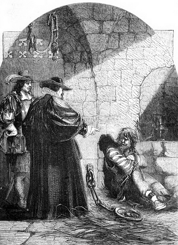 Felton in Prison, illustration from 'Cassell's illustrated history of England (1865)