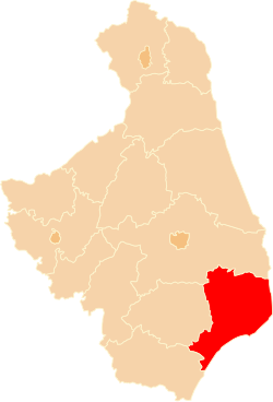 Location within the voivodeship