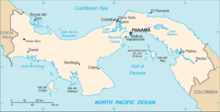 An enlargeable basic map of Panama Panama-CIA WFB Map.png