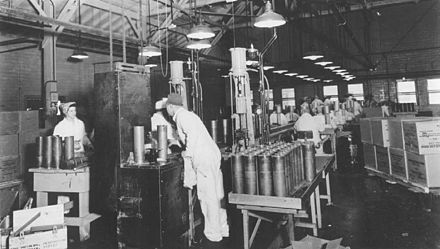 Ordnance being produced at Pantex in Amarillo, Texas, United States during World War II