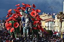 Papaveri rossi di Umberto, Stefano e Michele Cinquini carro di prima categoria vincitore del Carnevale di Viareggio 2018