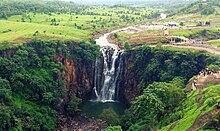 PatalPani Waterfall, a magnificent fall situated around 35 KM from Indore, Madhya Pradesh, India. July 2013. Patalpani Waterfall.jpg