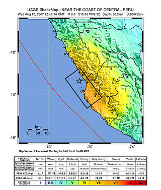 Erdbeben in Peru 2007