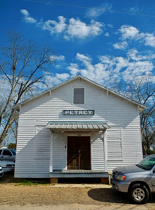 <span class="mw-page-title-main">Petrey, Alabama</span> Town in Alabama, United States