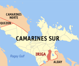 Iriga na Camarines Sul Coordenadas : 13°25'23"N, 123°24'44"E