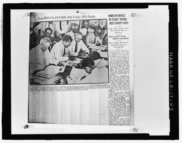 File:Photographic copy of September 16, 1931 New Orleans Morning Tribune newspaper article. Located in a photo album at the National Museum of American History, Smithsonian Institution, HAER LA-17-63.tif