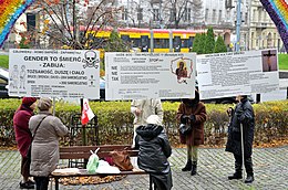 Anti–gender protest in Warsaw, Poland