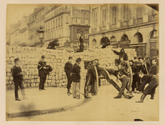 Place Vendôme; the Right Side of the Barricade in the Rue de la Paix