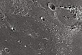 English: Plana lunar crater as seen from Earth with satellite craters labeled