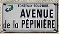 * Nomination Street sign of Avenue des Pépinières (Plant Nursery Avenue) in Fontenay-sous-Bois, France. --Chabe01 11:11, 29 April 2020 (UTC) * Promotion  Support Good quality. --King of Hearts 20:47, 5 May 2020 (UTC)