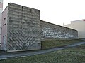 Relief wall on the former thermal power station (today a converter station)