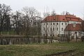 English: Pond near Budišov Chateau. Čeština: Rybník u zámku Budišov.