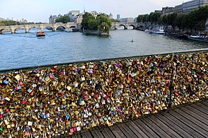 Les cadenas du pont des Arts.