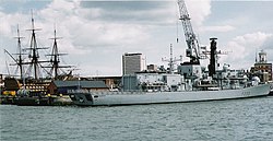 HMS Marlborough Portsmouthissa 2005