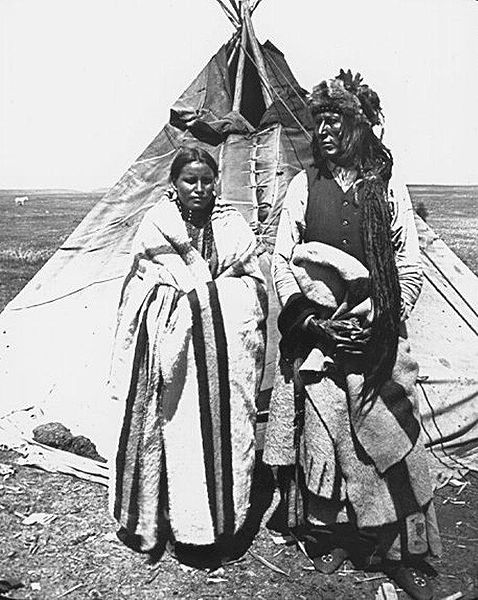 Poundmaker and his wife