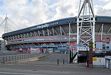 View of the stadium from Westgate Street