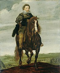 Prince Frederik Hendrik on horseback