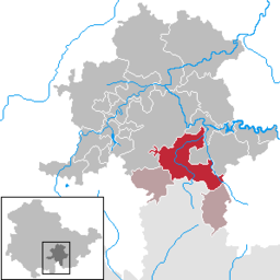 Läget för kommunen Probstzella i Landkreis Saalfeld-Rudolstadt