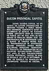 Quezon Provincial Capitol NHCP Historical Marker.jpg