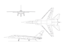 Dreiseitenriss einer RA-5C