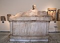 Reused Attic Sarcophagus, 3rd cent. A.D. National Archaeological Museum, Athens.