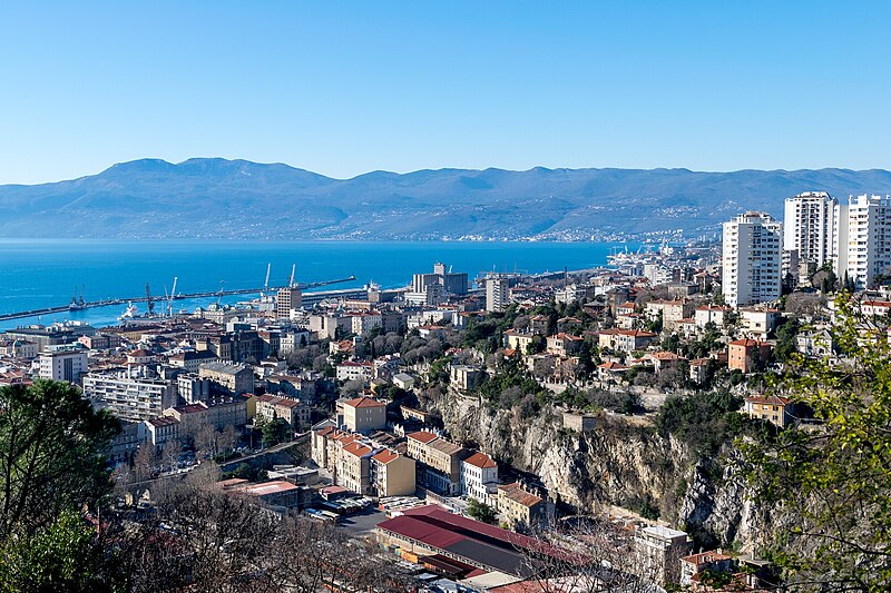 File:Rijeka Harbor Croatia Ucka Trsat.jpg